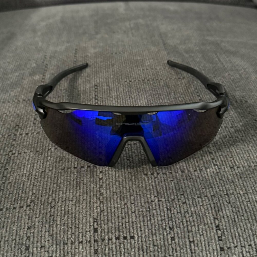 Oakley Radar EV PRIZM Polarized Sapphire Iridium OO9208 Black Frame - Picture 2 of 13